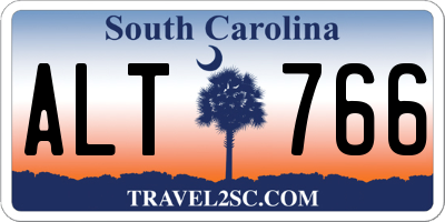 SC license plate ALT766