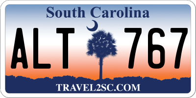 SC license plate ALT767