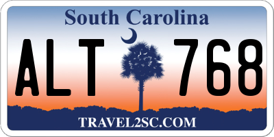 SC license plate ALT768