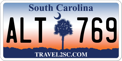 SC license plate ALT769