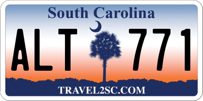 SC license plate ALT771