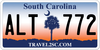 SC license plate ALT772