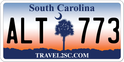 SC license plate ALT773