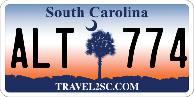 SC license plate ALT774