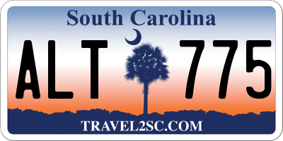 SC license plate ALT775