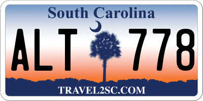 SC license plate ALT778