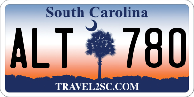 SC license plate ALT780