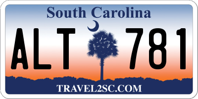 SC license plate ALT781