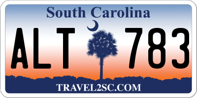 SC license plate ALT783