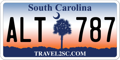 SC license plate ALT787