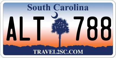 SC license plate ALT788