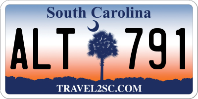 SC license plate ALT791