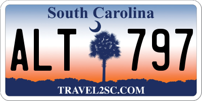 SC license plate ALT797