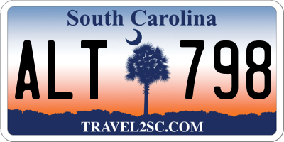 SC license plate ALT798