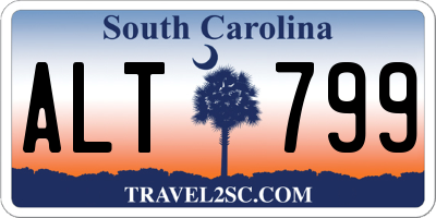 SC license plate ALT799