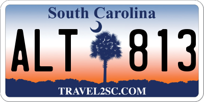 SC license plate ALT813