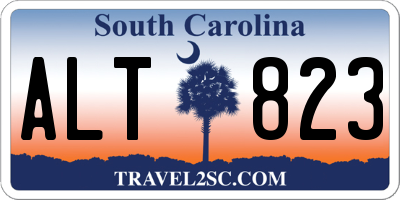 SC license plate ALT823