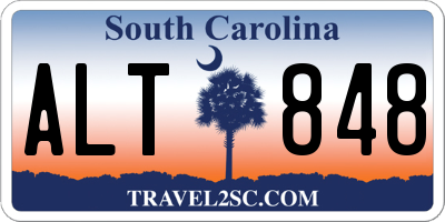 SC license plate ALT848