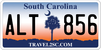 SC license plate ALT856