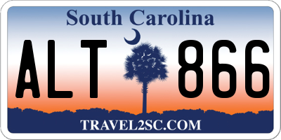 SC license plate ALT866