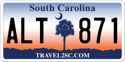 SC license plate ALT871