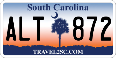 SC license plate ALT872