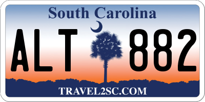 SC license plate ALT882