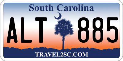 SC license plate ALT885