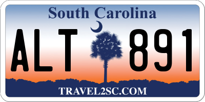 SC license plate ALT891