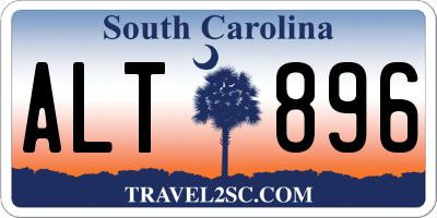 SC license plate ALT896
