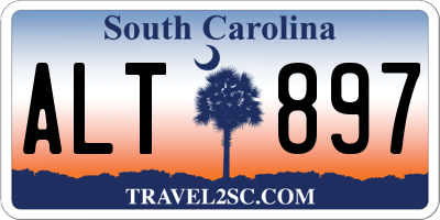 SC license plate ALT897