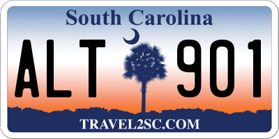 SC license plate ALT901