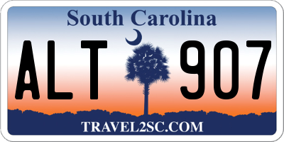 SC license plate ALT907