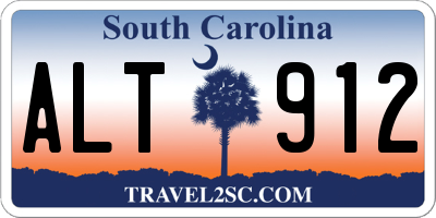 SC license plate ALT912