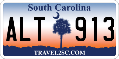 SC license plate ALT913
