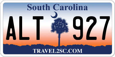 SC license plate ALT927