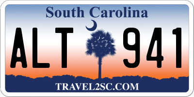 SC license plate ALT941
