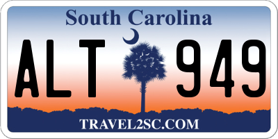 SC license plate ALT949