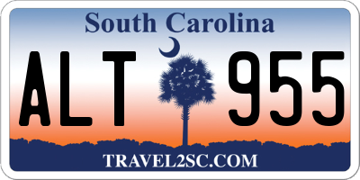 SC license plate ALT955