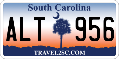 SC license plate ALT956