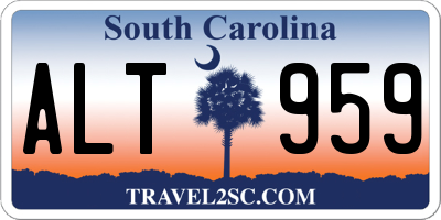 SC license plate ALT959