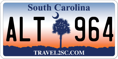 SC license plate ALT964