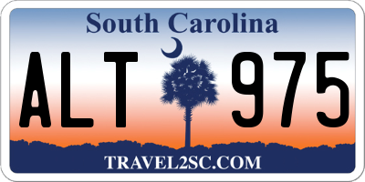 SC license plate ALT975