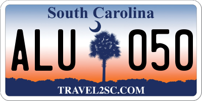 SC license plate ALU050