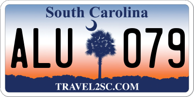 SC license plate ALU079