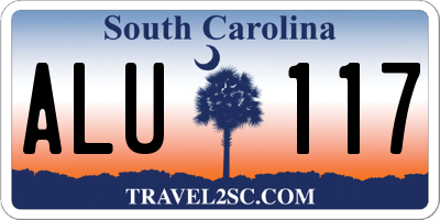 SC license plate ALU117