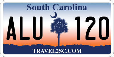 SC license plate ALU120