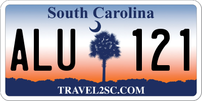 SC license plate ALU121