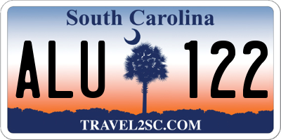 SC license plate ALU122