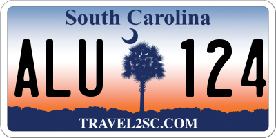 SC license plate ALU124